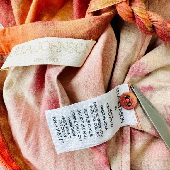 NEW ULLA JOHNSON Shaina Romper Red Topaz Size 8 - Picture 12 of 14